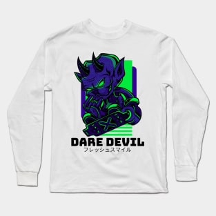 Dare Devil Monster Skater Long Sleeve T-Shirt